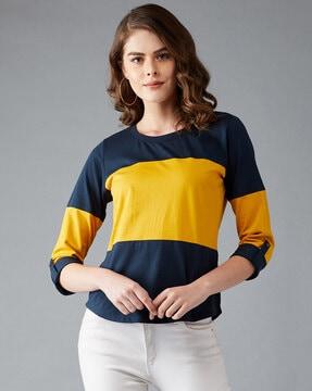 color-blocked crew-neck t-shirt