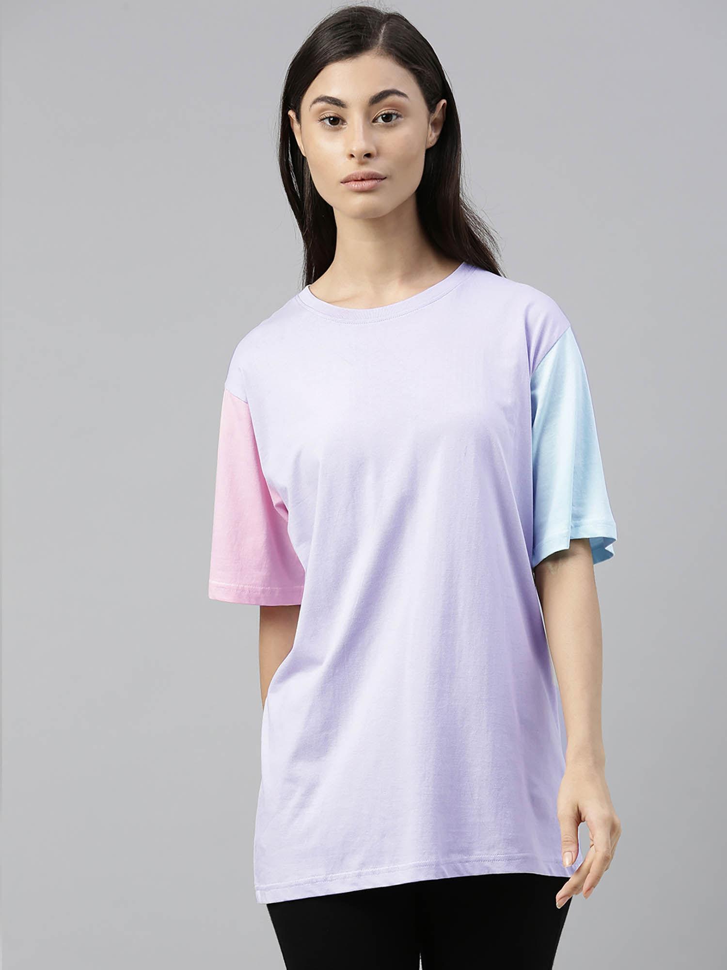 color blocked oversized t-shirt