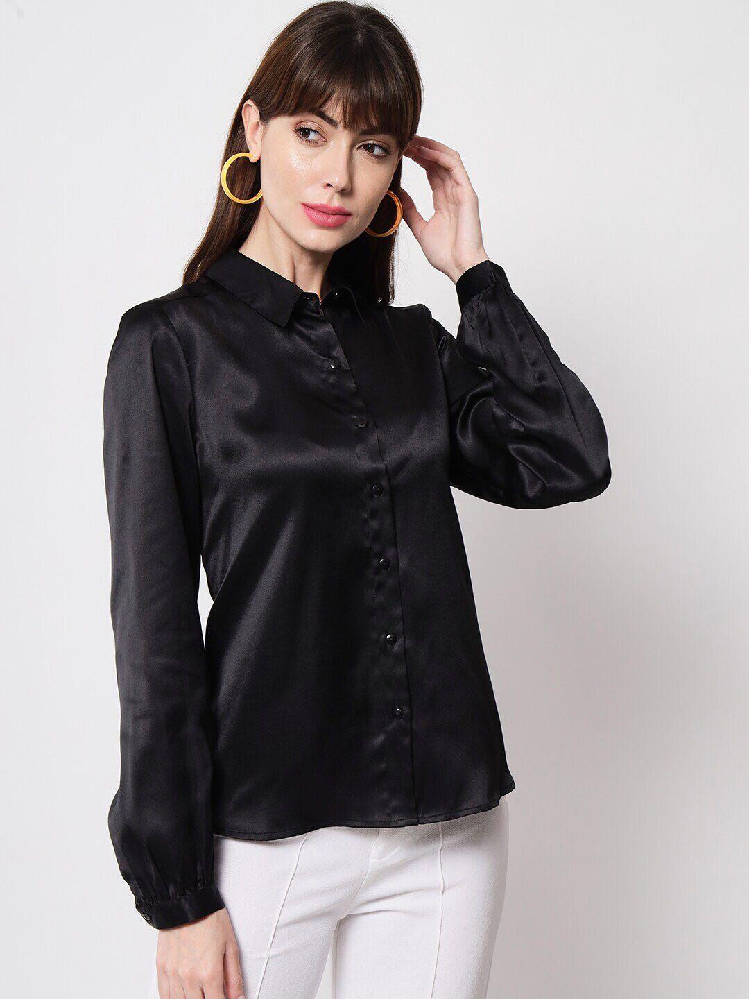 color capital casual shirt style satin top