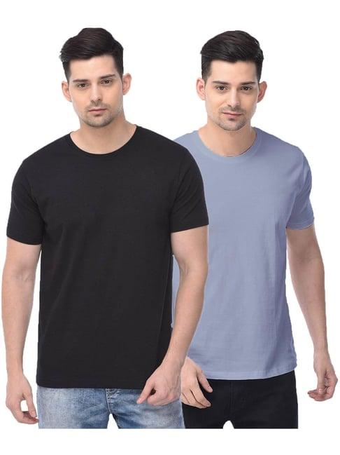 color capital multicolored regular fit t-shirt - pack of 2