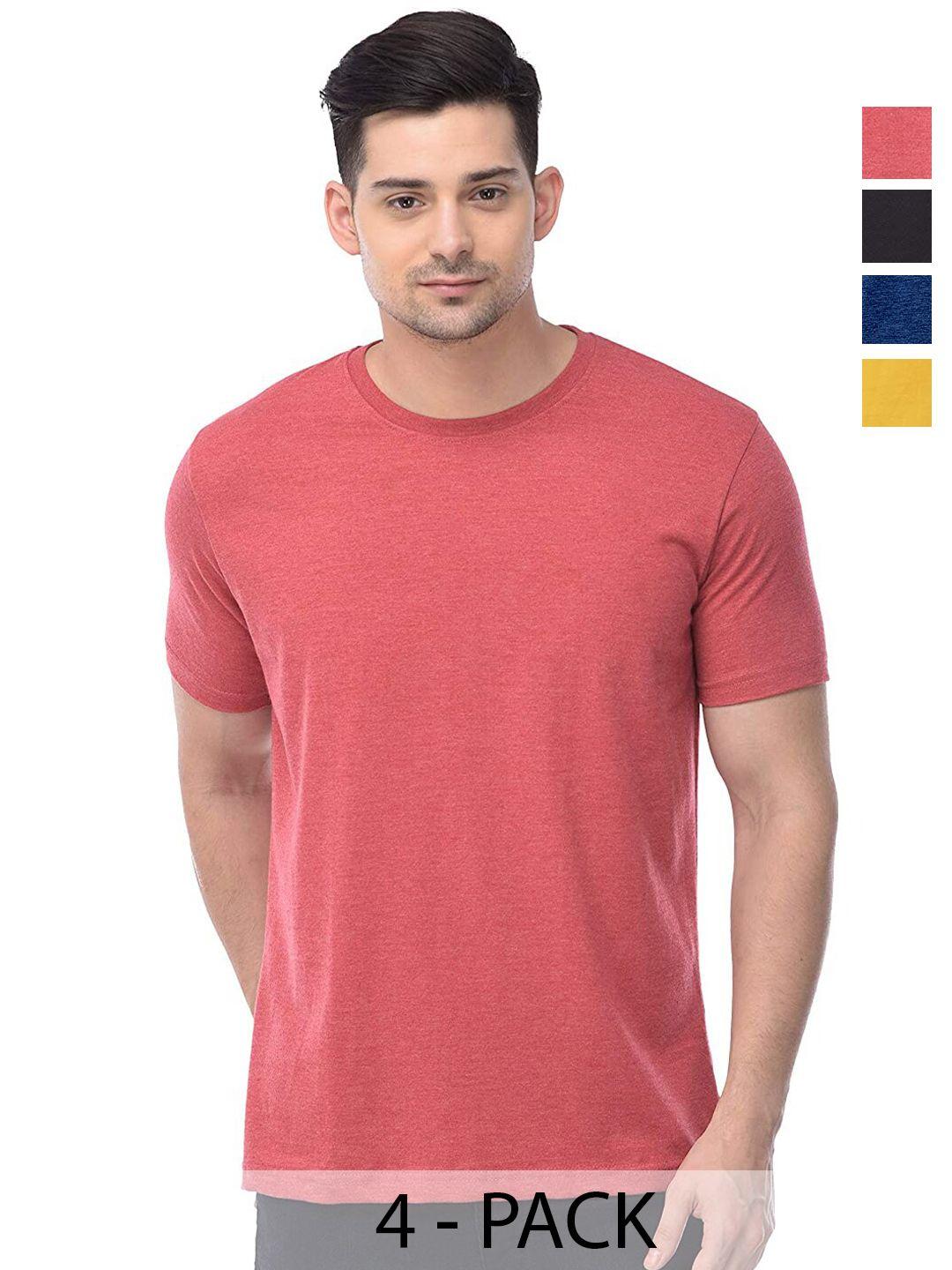 color capital unisex pack of 4 cotton t-shirts