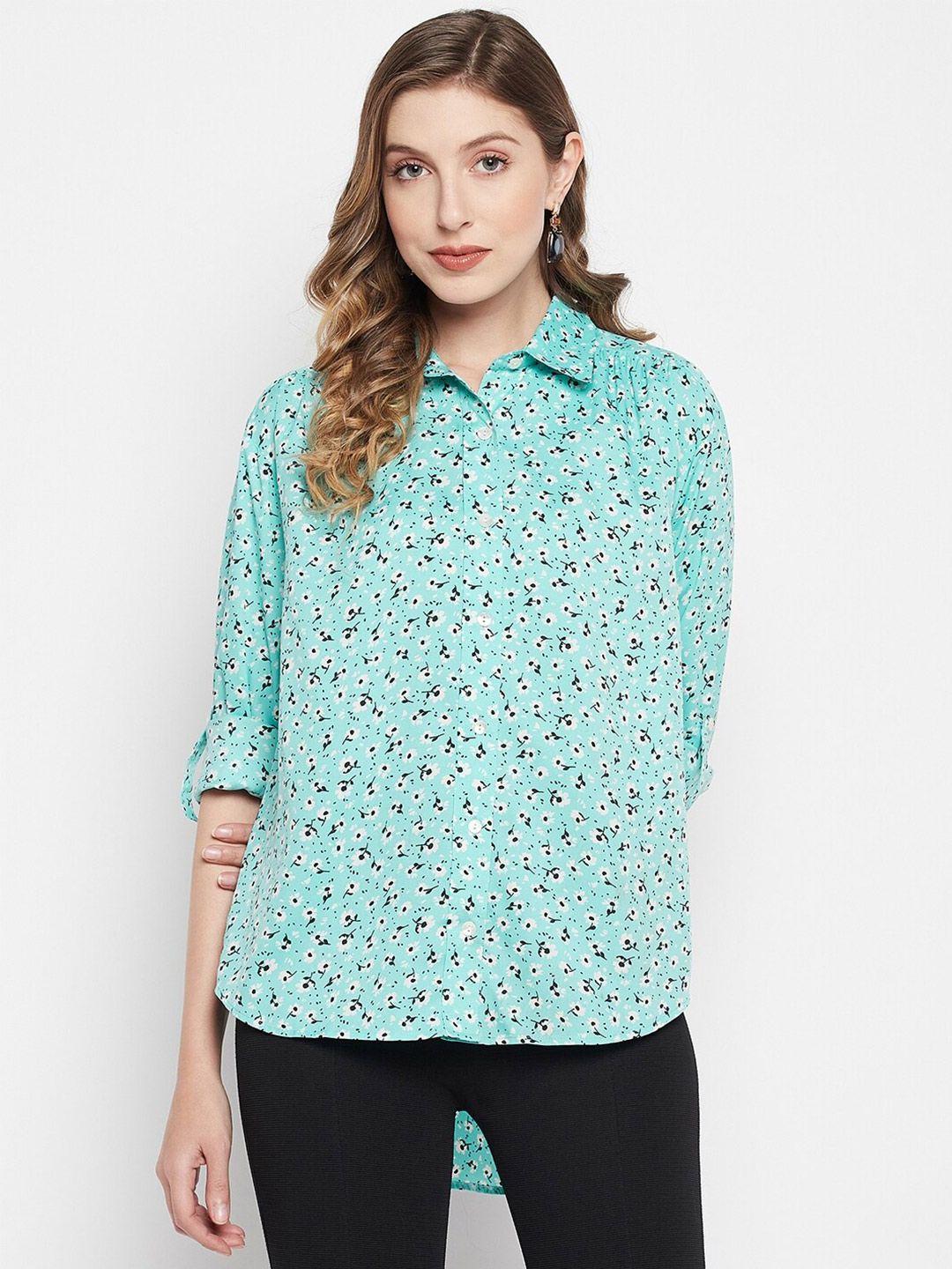 color cocktail women floral printed casual shirt