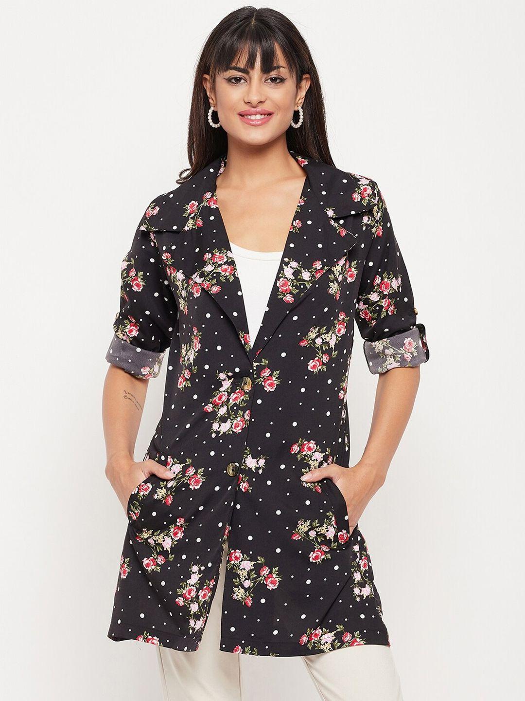 color cocktail women printed button shrug