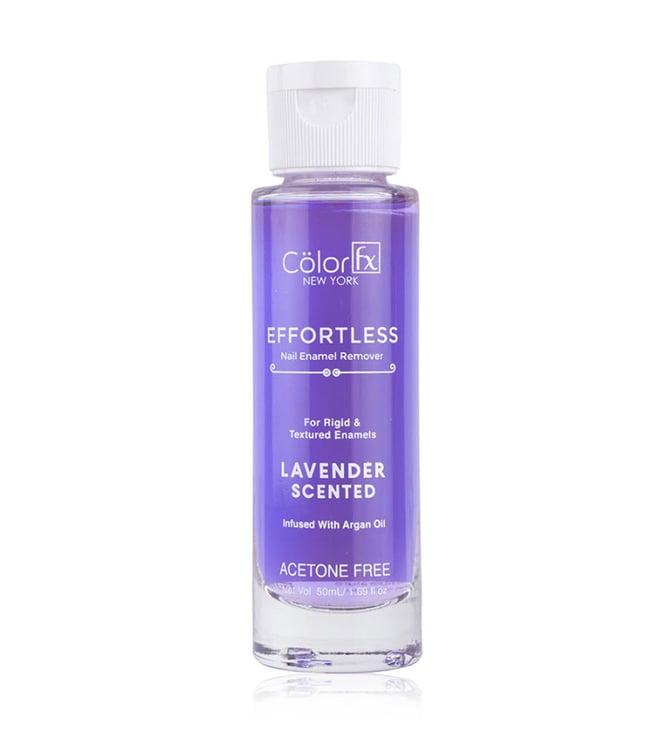 color fx effortless nail enamel remover lavender scented - 50 ml
