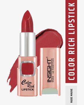 color rich lipstick - nude mauve