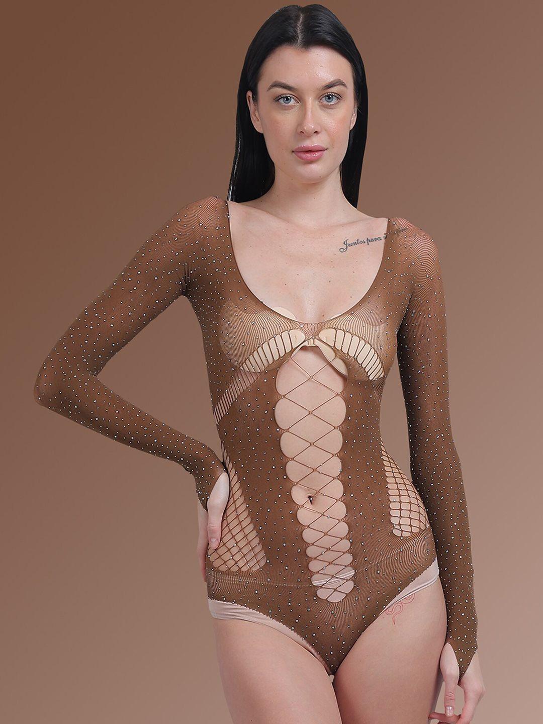 color style printed stretchable bodysuit