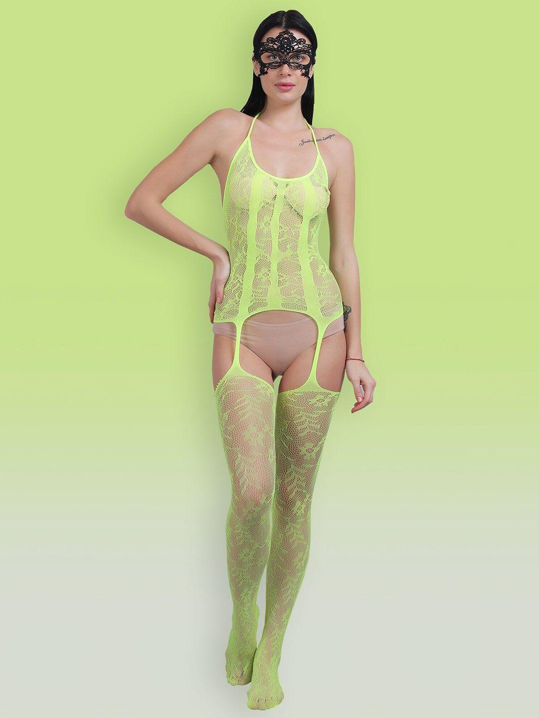 color style self-design stretchable full body stocking with mask