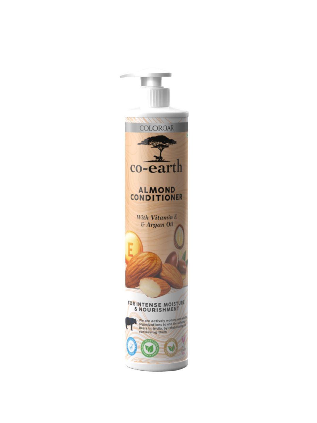 colorbar co-earth almond hair conditioner with vitamin e & argan oil - 300 ml