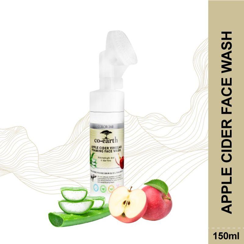 colorbar co-earth apple cider vinegar foaming face wash