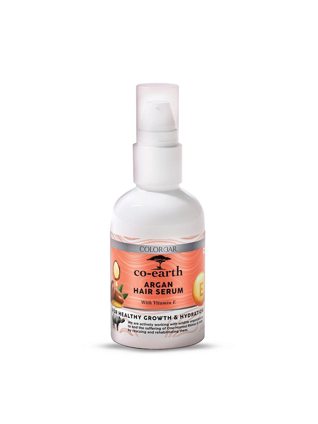 colorbar co-earth argan hair serum with vitamin e for healthy growth & hydration - 100 ml