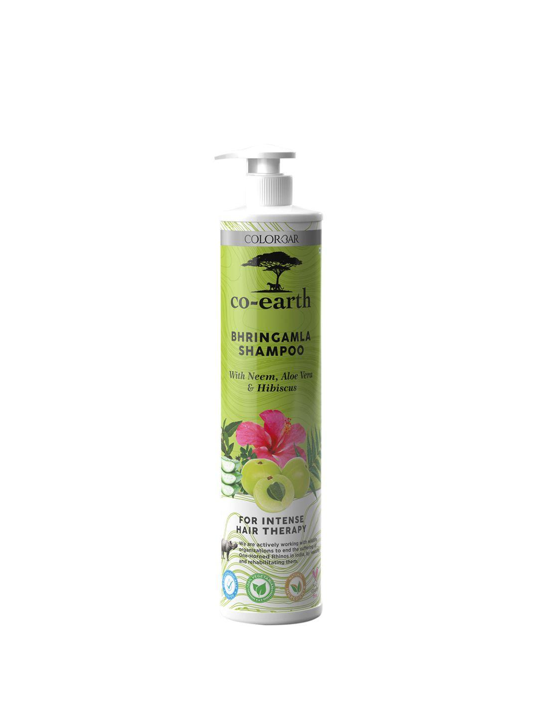 colorbar co-earth bhringamla shampoo with neem aloe vera & hibiscus - 300 ml