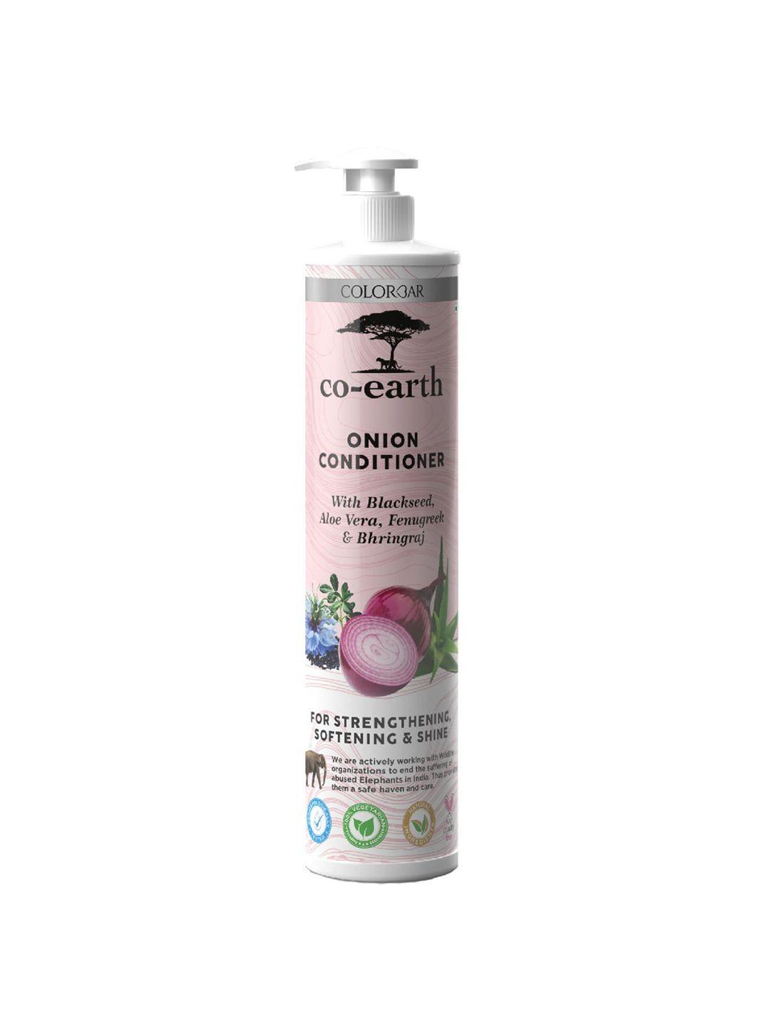 colorbar co-earth onion conditioner with blackseed & aloe vera for strengthening - 300ml