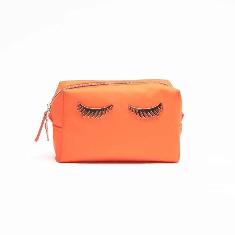 colorbar lips & lashes small pouch - neon orange