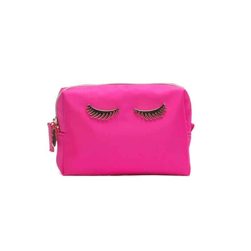colorbar lips & lashes small pouch - neon pink