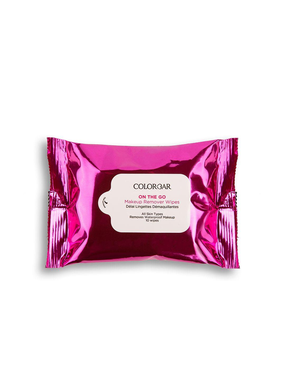 colorbar on the go makeup remover wipes - 10 pulls