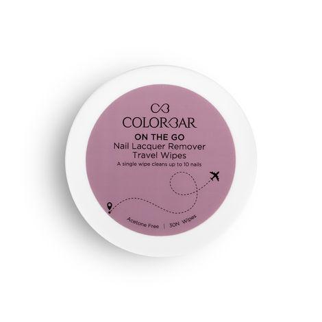colorbar on the go nail lacquer remover wipes rainbow bouquet
