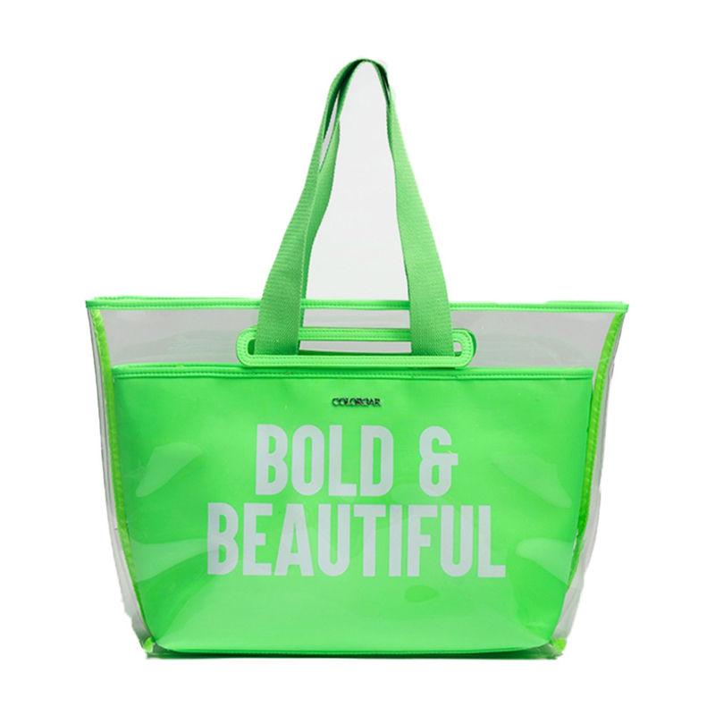 colorbar the bold & beautiful tote - neon green