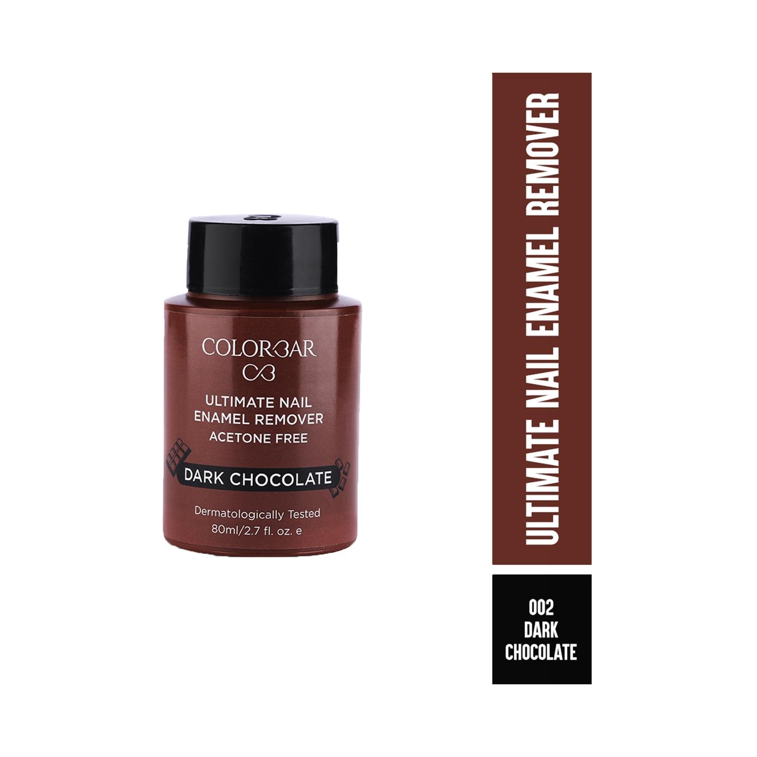 colorbar ultimate nail enamel remover - 002 dark chocolate (80 ml)