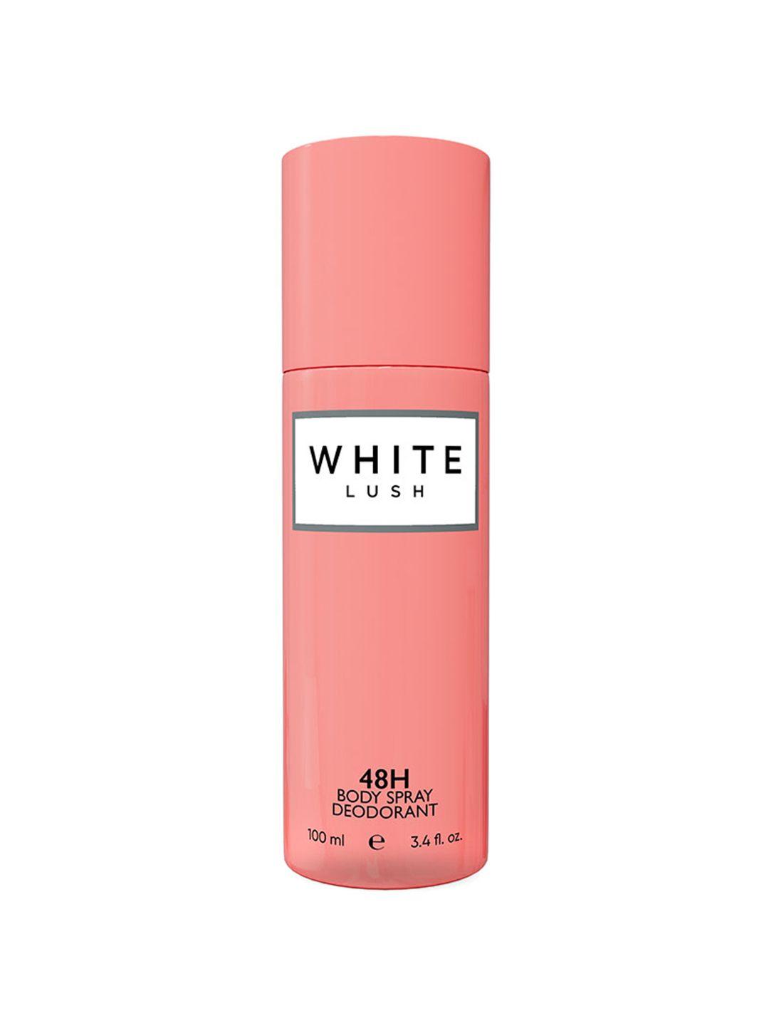 colorbar women white lush 48h body spray deodorant - 100 ml