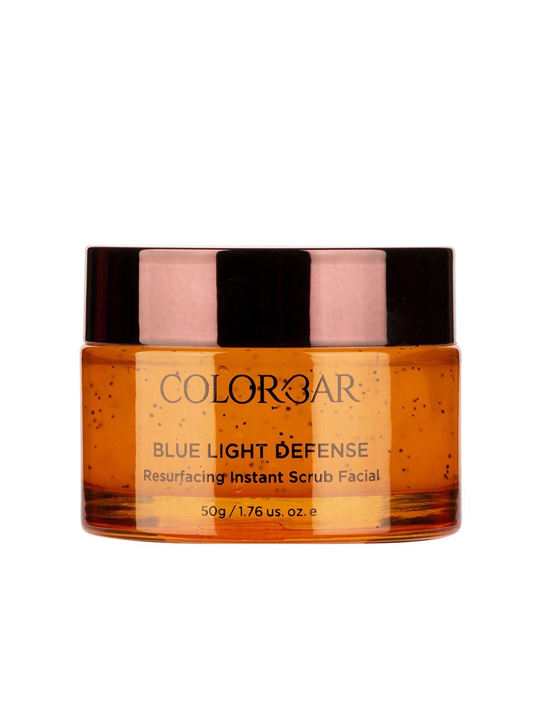 colorbar blue light defense resurfacing instant scrub facial - 50g