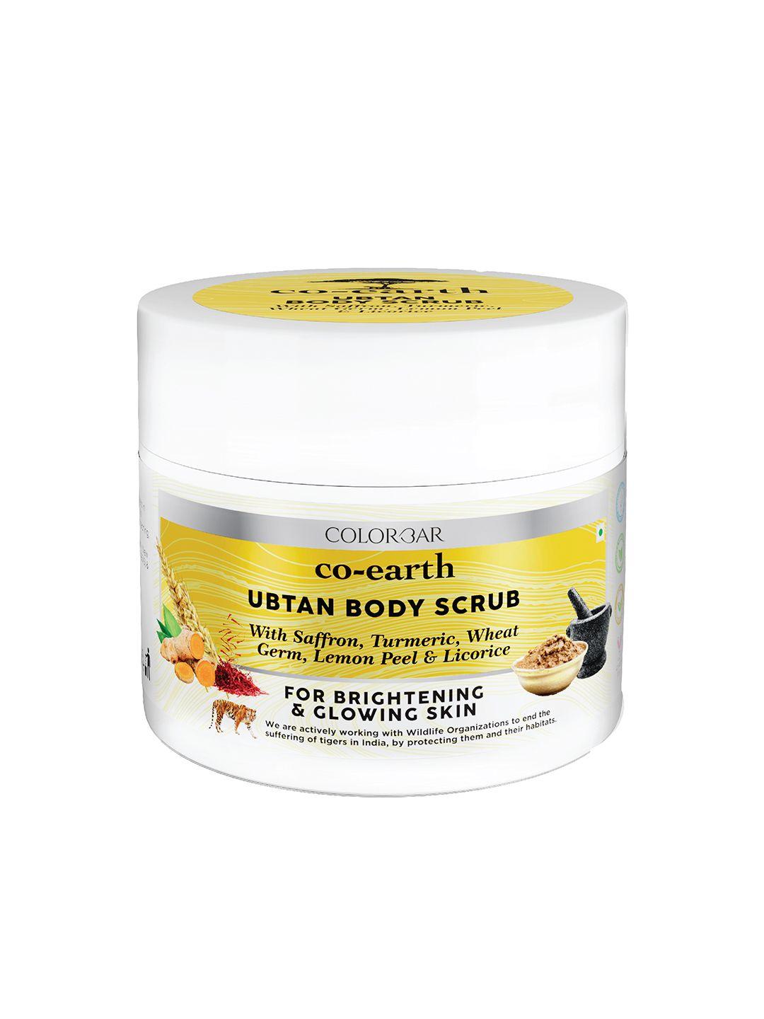 colorbar co-earth ubtan body scrub with saffron & turmeric - 200 g