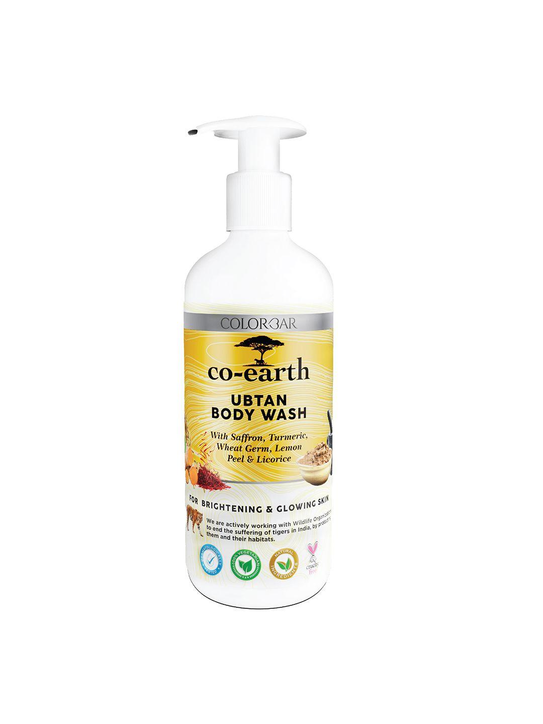 colorbar co-earth ubtan body wash with saffron & turmeric - 200 ml