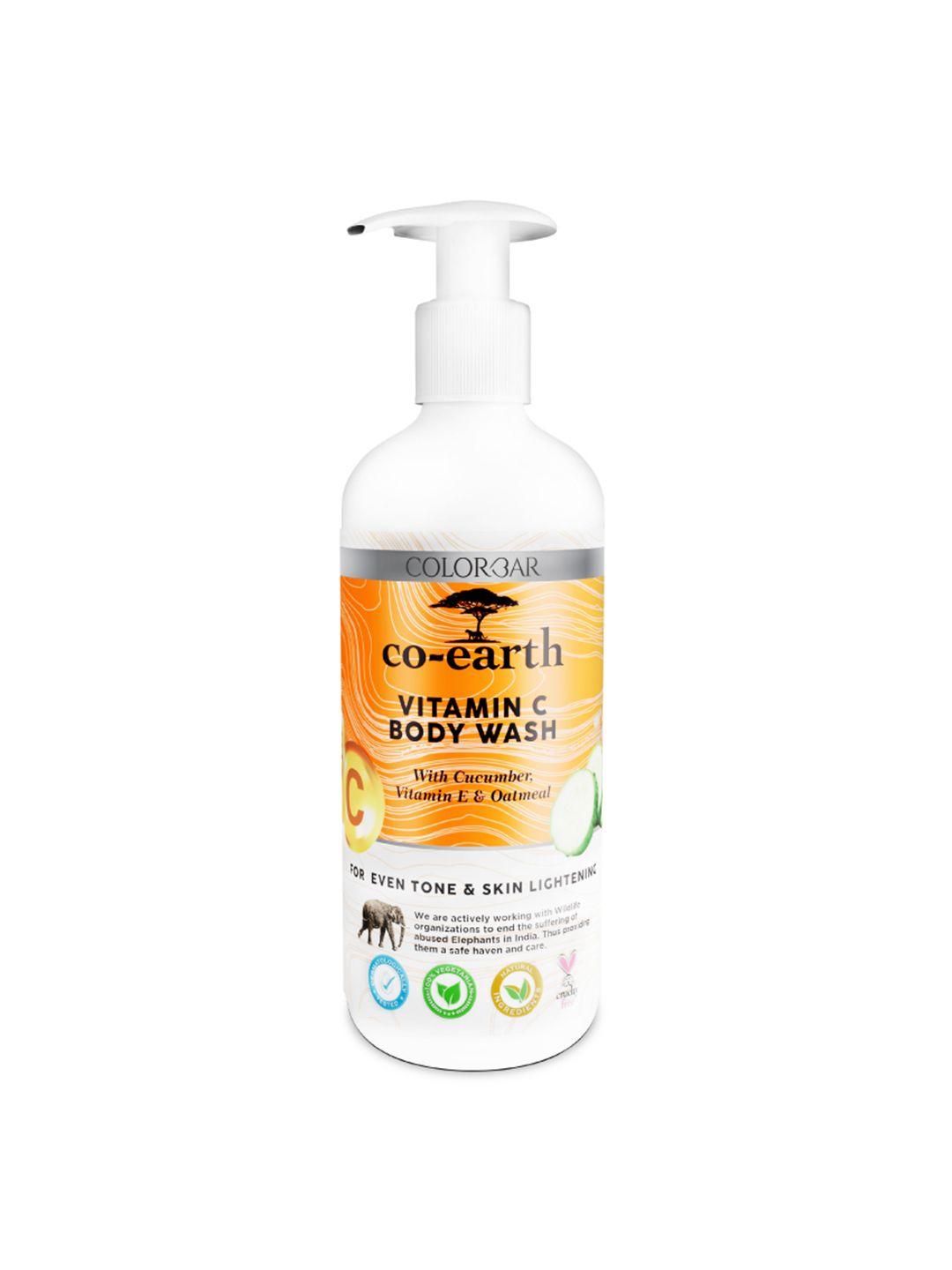 colorbar co-earth vitamin c body wash with cucumber & vitamin e - 300 ml
