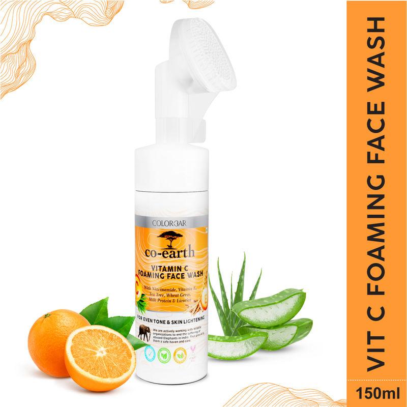 colorbar co-earth vitamin c foaming face wash