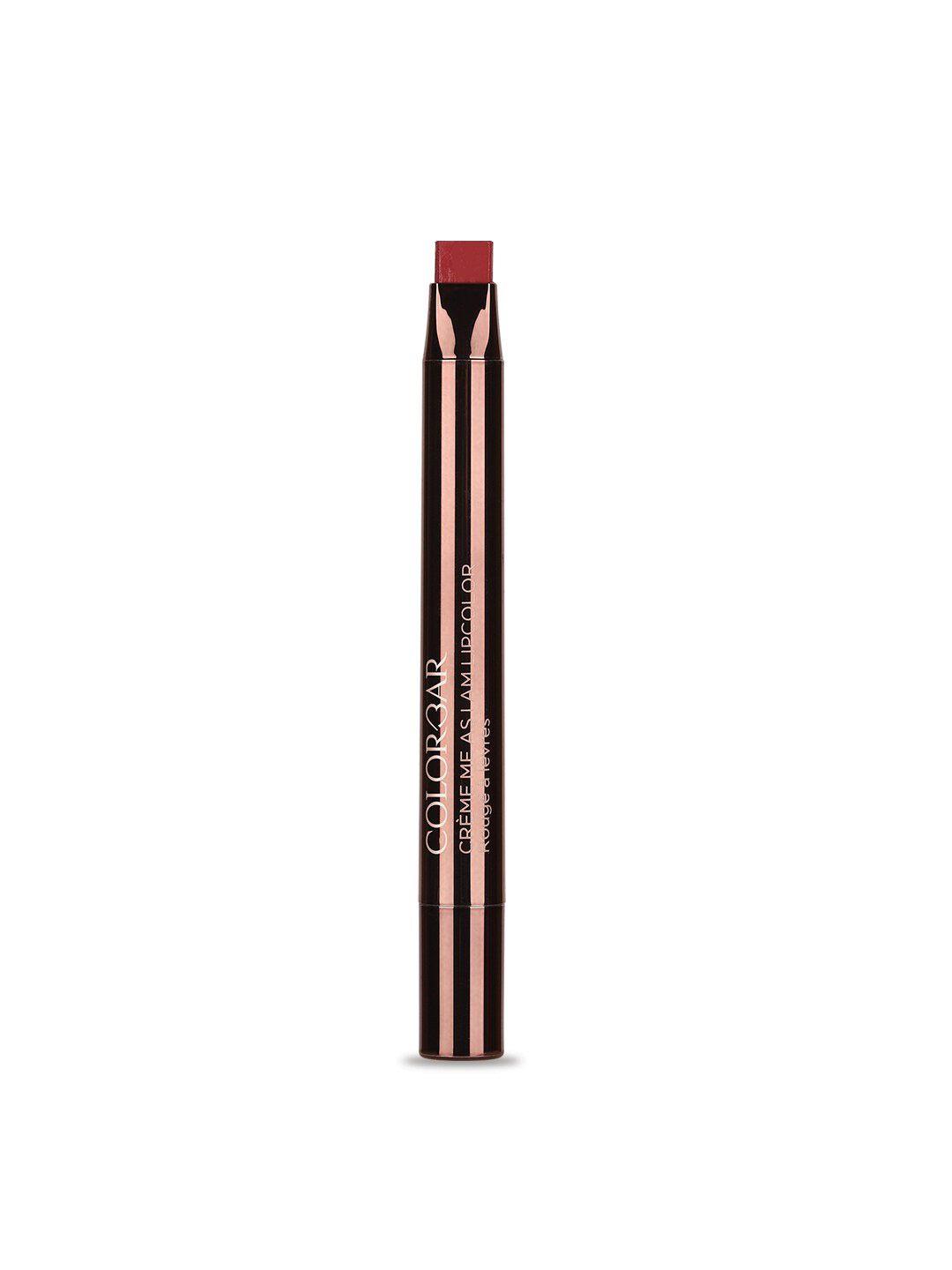 colorbar creme me as i am long lasting lipstick 0.8 g - maroon fan girl 002