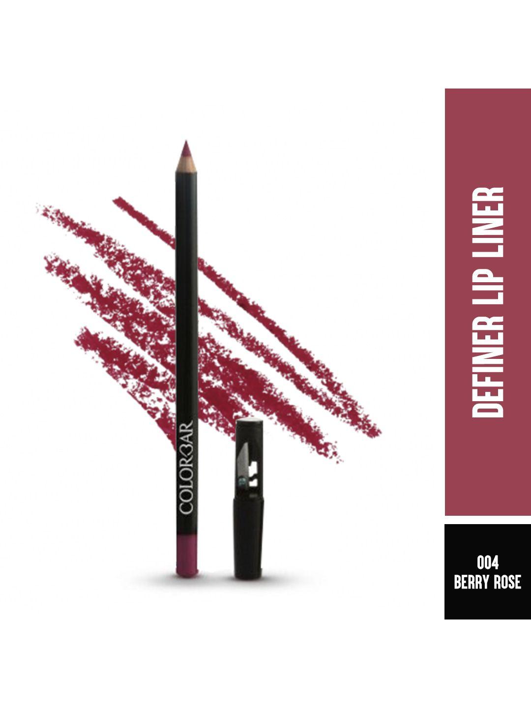 colorbar definer lip liner pencil with sharpener 1.45 g - berry rose 004