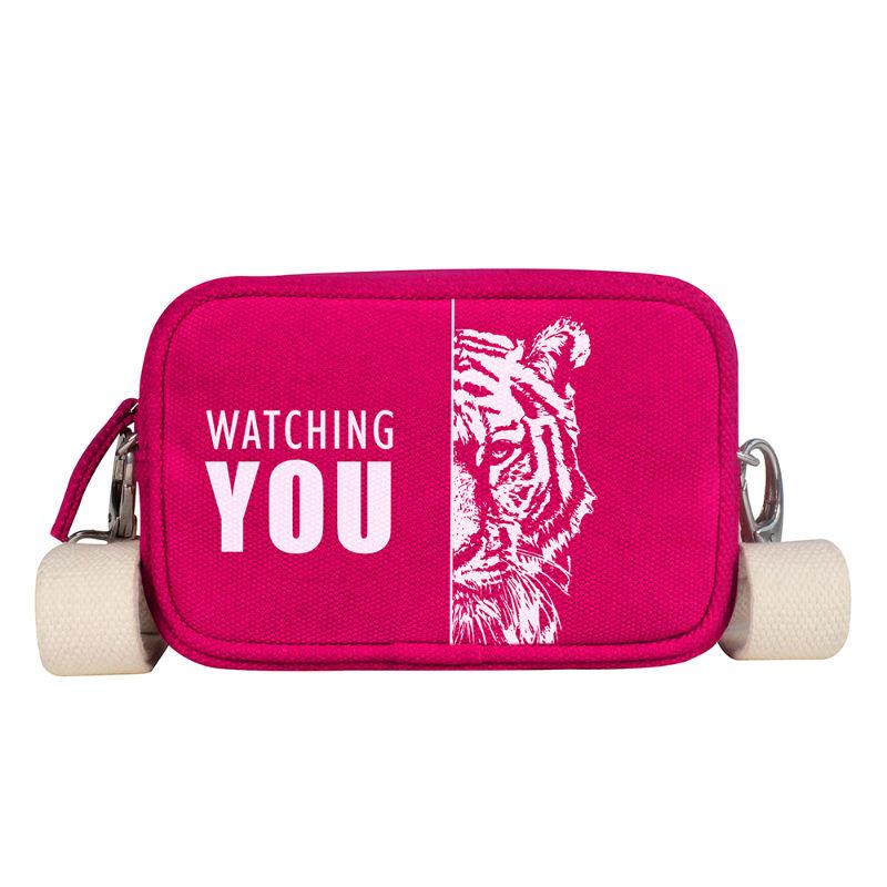 colorbar eye of the tiger crossbody - raspberry pink