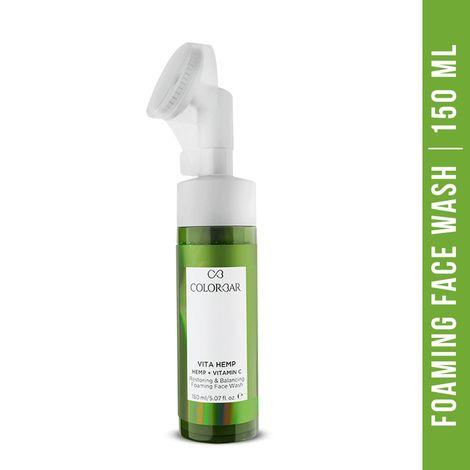 colorbar hemp + vitamin c restoring & balancing foaming face wash