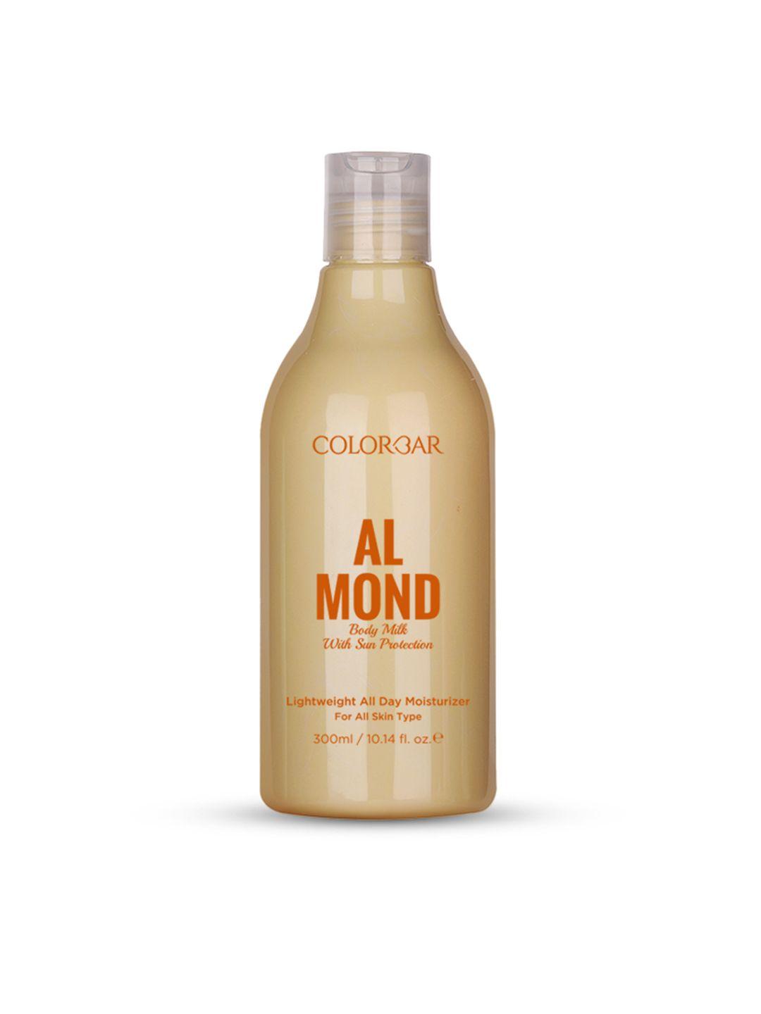 colorbar lightweight almond body milk with sun protection - 300 ml