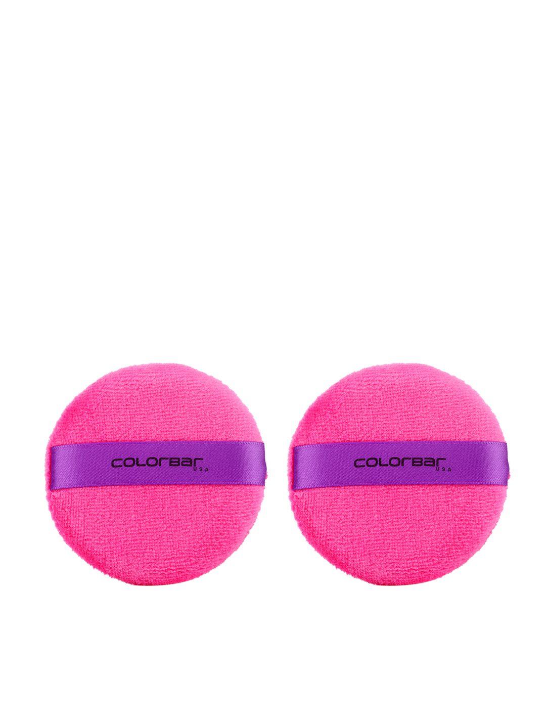 colorbar pink set of 2 over the top powder puffs