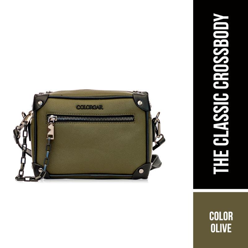 colorbar pouch the classic crossbody - olive