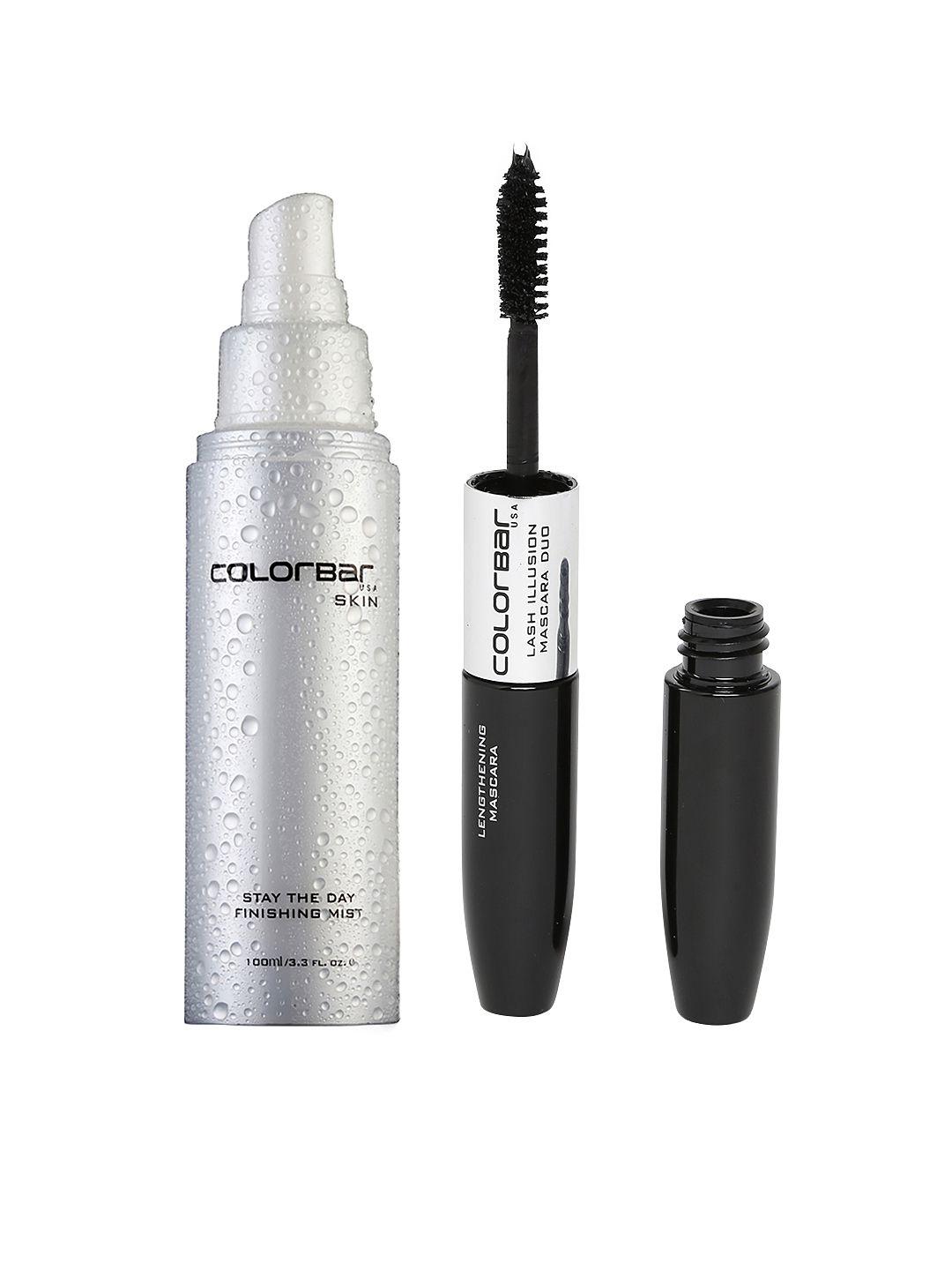 colorbar set of stay the day finishing mist & lash illusion mascara duo