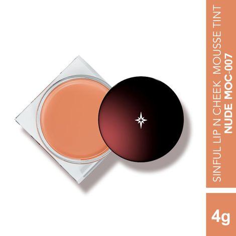 colorbar sinful lip n cheek mousse tint nude moc-007