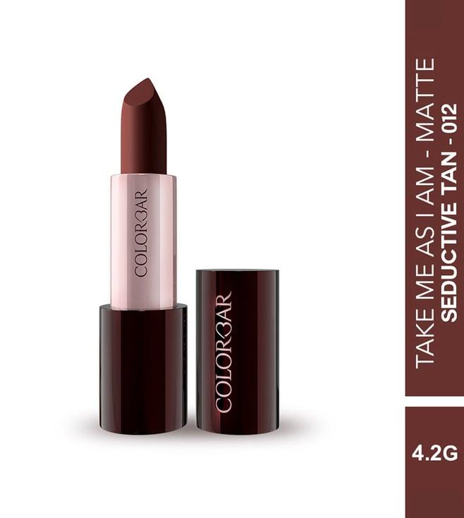 colorbar take me as i am matte lipstick seductive tan-012 - 4.2 gm