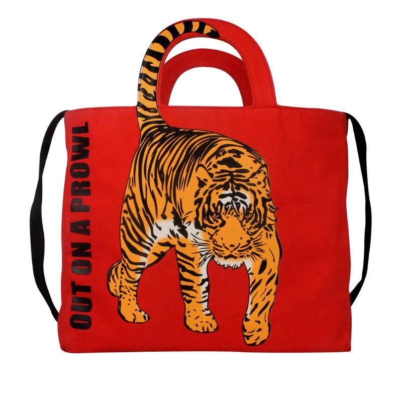 colorbar the roar tote - autumn orange