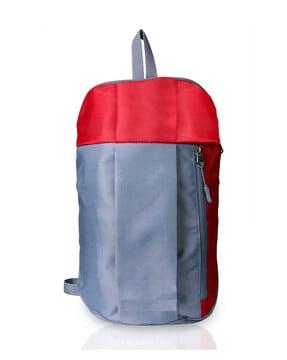 colorblock backpack with adjustable straps