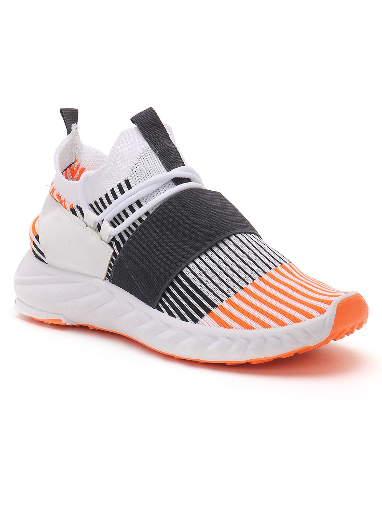 colorblock orange sneakers