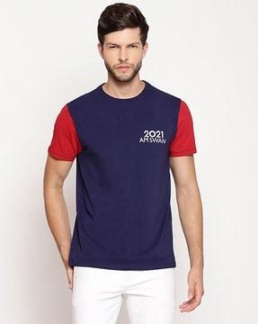 colorblock crew-neck t-shirt