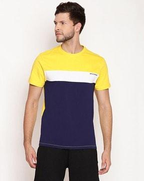 colorblock crew-neck t-shirt