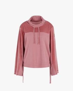 colorblock high-neck sweatshirt