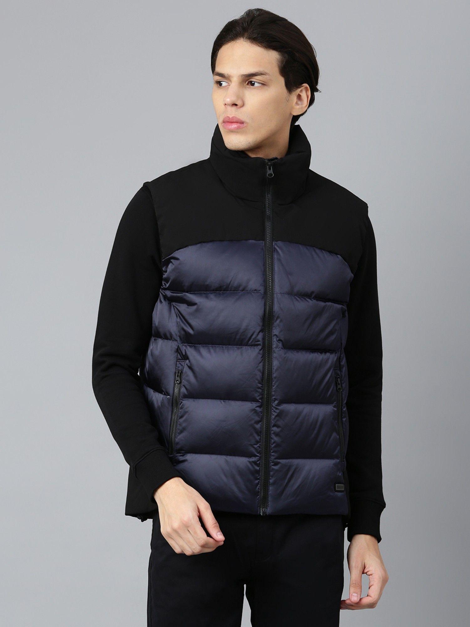 colorblock jacket black