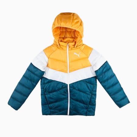 colorblock padded men's jacket