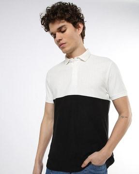 colorblock polo t-shirt