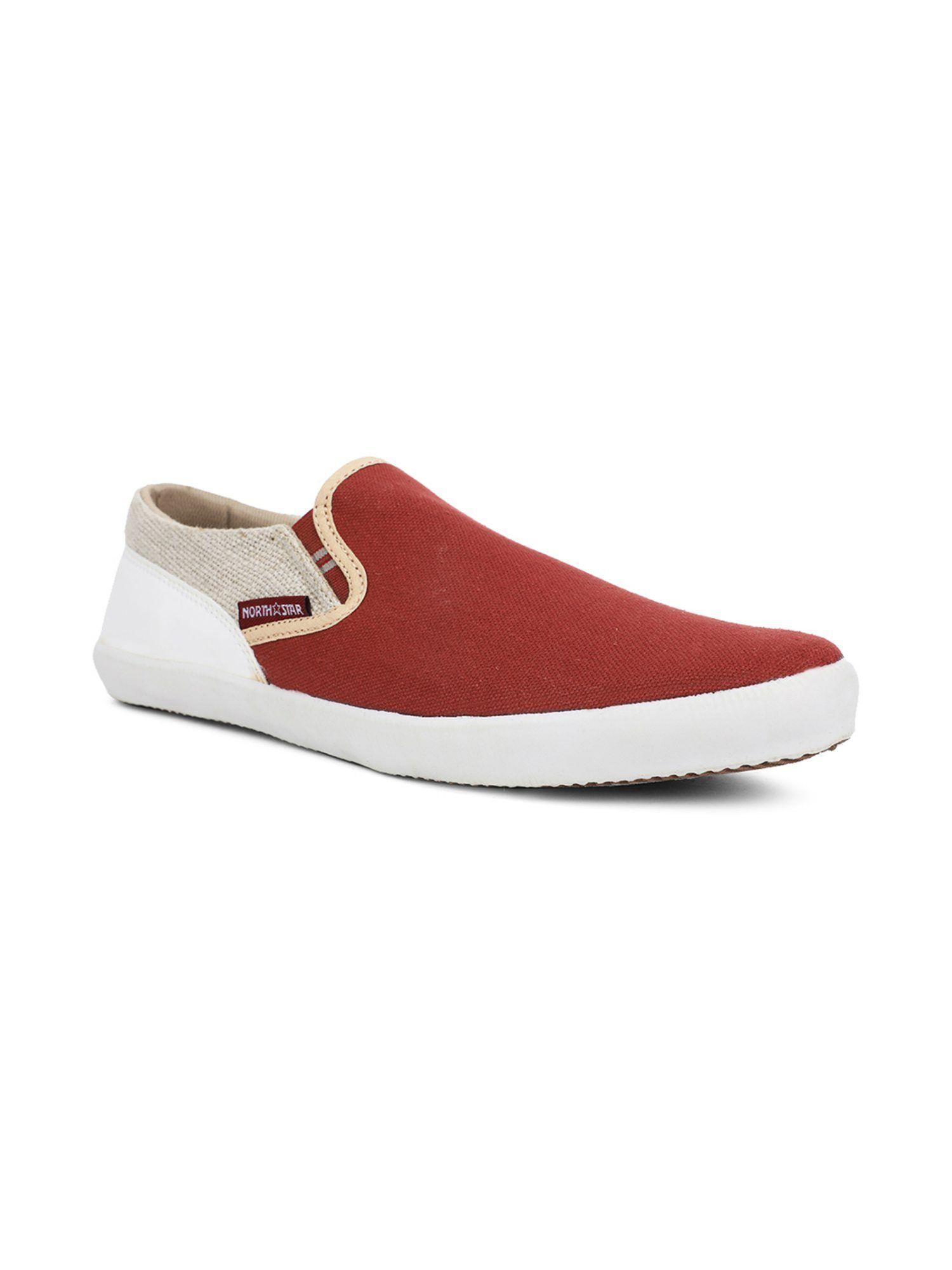 colorblock red sneakers