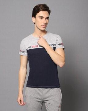 colorblock slim fit t-shirt