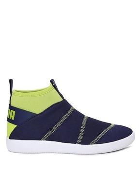 colorblock slip-on casual shoes